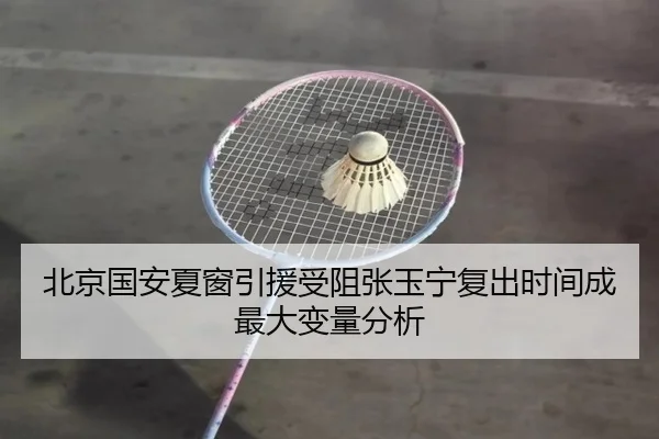 北京国安夏窗引援受阻张玉宁复出时间成最大变量分析